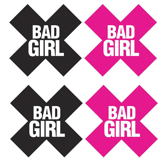 Peekaboo Pasties 'Bad Girl' nipple covers: playful black heart design with a smooth finish, accessories