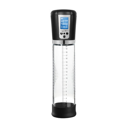 shots toys rechargeable penis pump with lcd screen, for penis enhancement and development