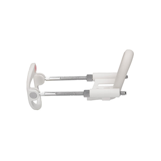 Shots Toys penis extender, white plastic cylinder with pump, for penis enlargement.