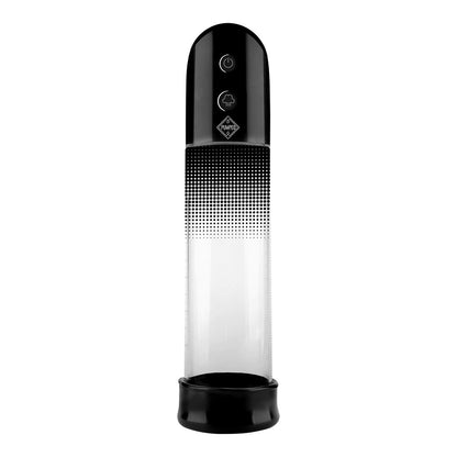 shots toys automatic penis pump, black with clear cylinder for seeing results