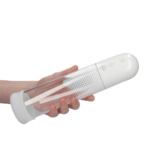 shots toys automatic luv pump, transparent plastic penis enlarger for pleasurable enhancement