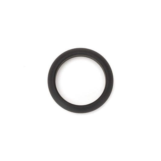 A prowler red silicone ring, forty-two millimetres, a modern love ring with a smooth finish.