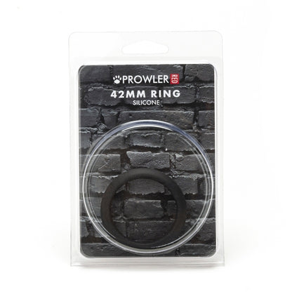 Prowler red silicone ring, 42mm width, a stylish and comfortable love ring option.