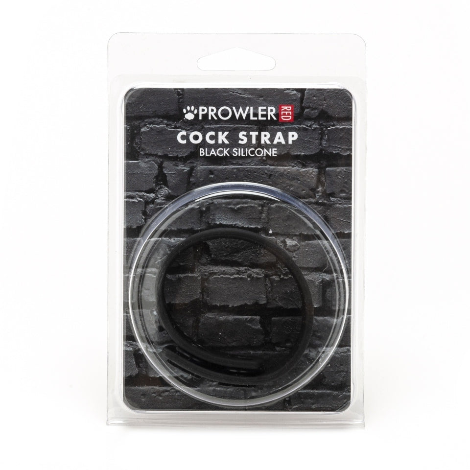 Prowler red silicone adjustable cock strap with black detailing, a love ring for men.