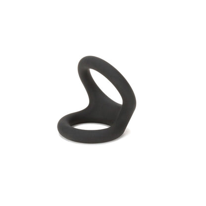 Close-up of a red silicone ring from Prowler, featuring a triple O design, sporty style.