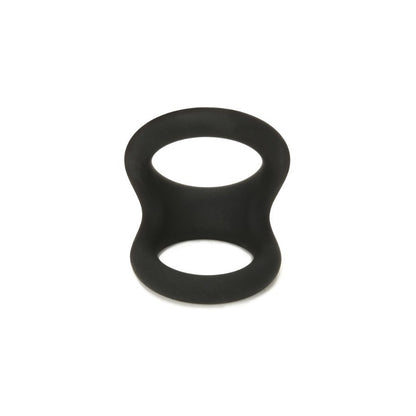 A bright red silicone ring from Prowler, featuring a unique tri-oval design.