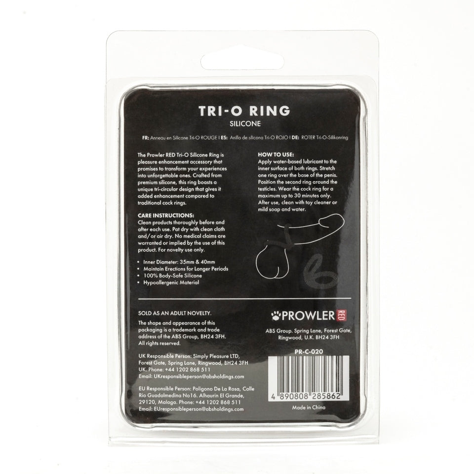 A red silicone 'o' ring from Prowler, perfect for love rings, with a smooth finish.