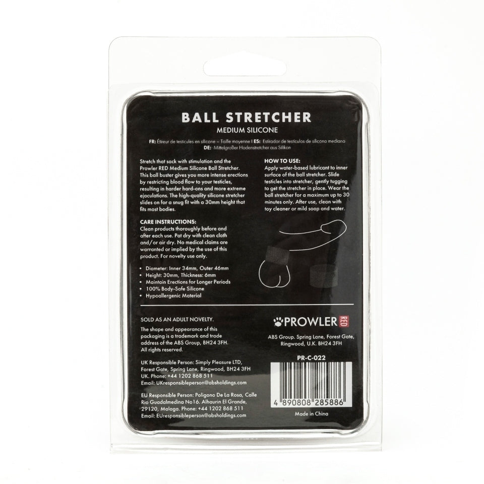 red silicone ball stretcher from prowler, a medium-sized love ring for pleasure.