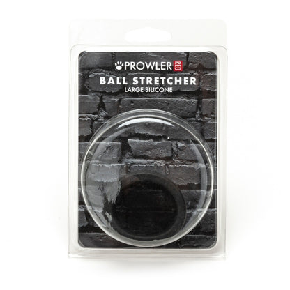 Large red silicone ball stretcher from Prowler, a love ring designed for enhancing pleasure.