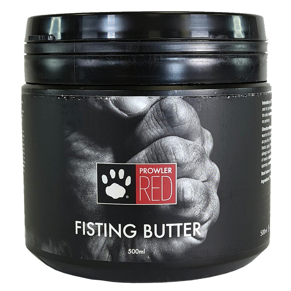 Prowler red fisting butter in a 500ml tub, a smooth anal lubricant.