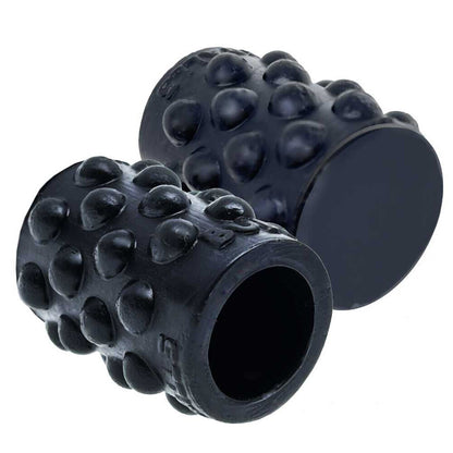 Prowler red nipple clamps with suction cups for erotic nipple play, up close.