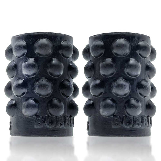 Prowler red nipple clamps, featuring bubbles for extra sensation, use during erotic play.