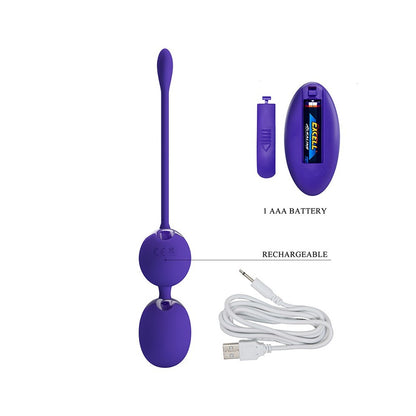 Pretty Love kegel balls with a wireless remote control for pelvic floor exercise.