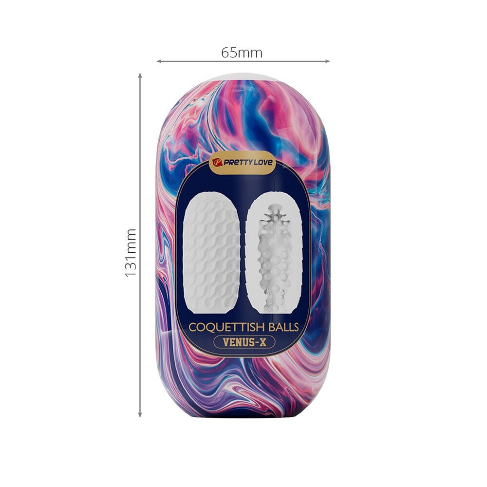 Pretty Love Venus X Coquettisch ball masturbator, realistic skin-like texture for solo pleasure.