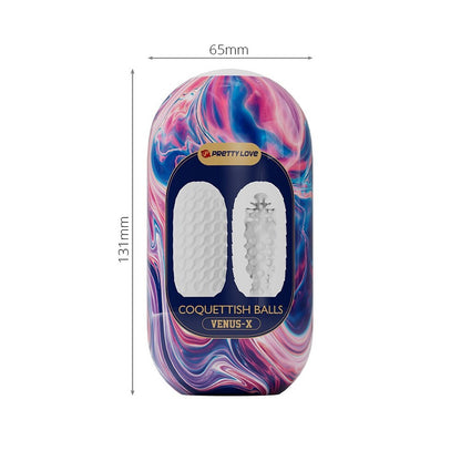 Pretty Love Venus X Coquettisch ball masturbator, realistic skin-like texture for solo pleasure.
