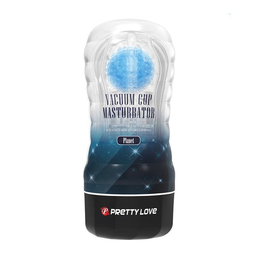 Pretty Love plant-shaped masturbator in blue, designed for vacuum stimulation and pleasure.