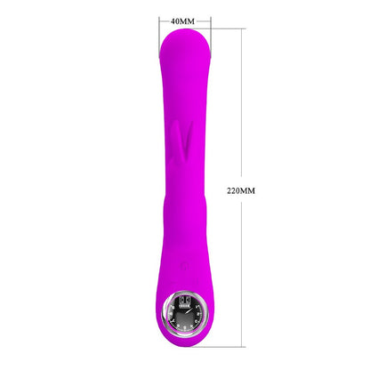 Pretty Love Lamar rechargeable rabbit vibrator with led lights, a bunny pleasure toy.