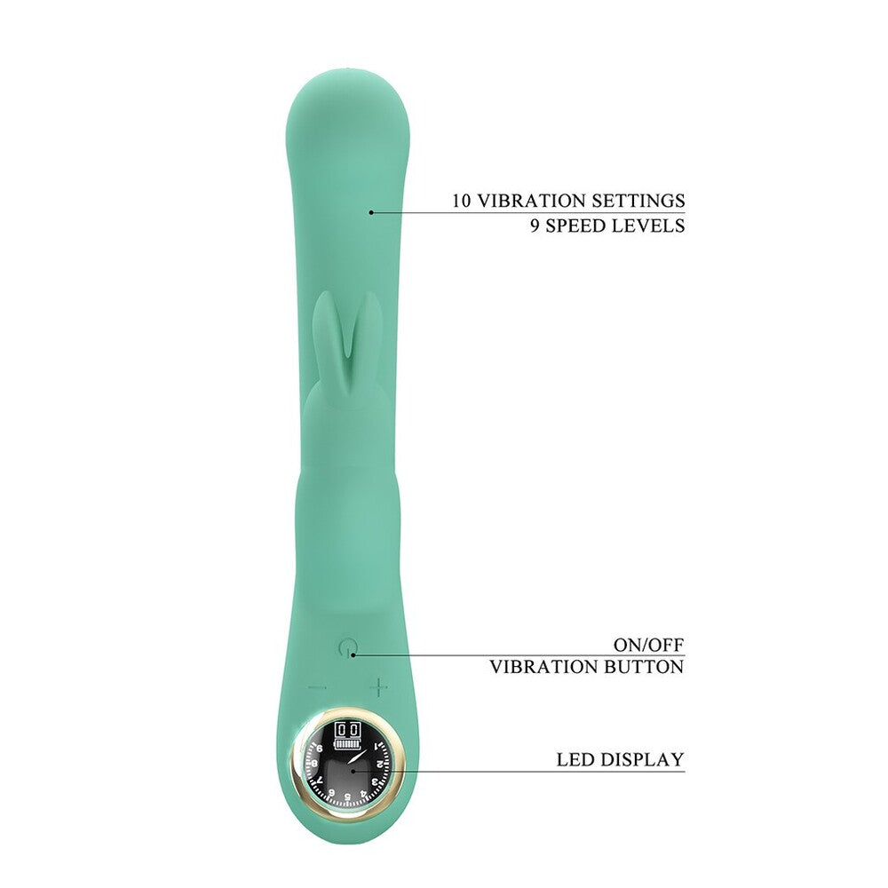 Pretty Love Lamar, a pink bunny vibrator with a smooth, sensual finish and teasing ears.