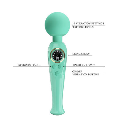 Pretty Love Skyler wand massager with led display, sleek design and user-friendly interface.