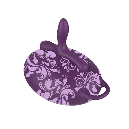 Classic sit-on vibrator, a textured purple pleasure toy from Various Toy Brands.