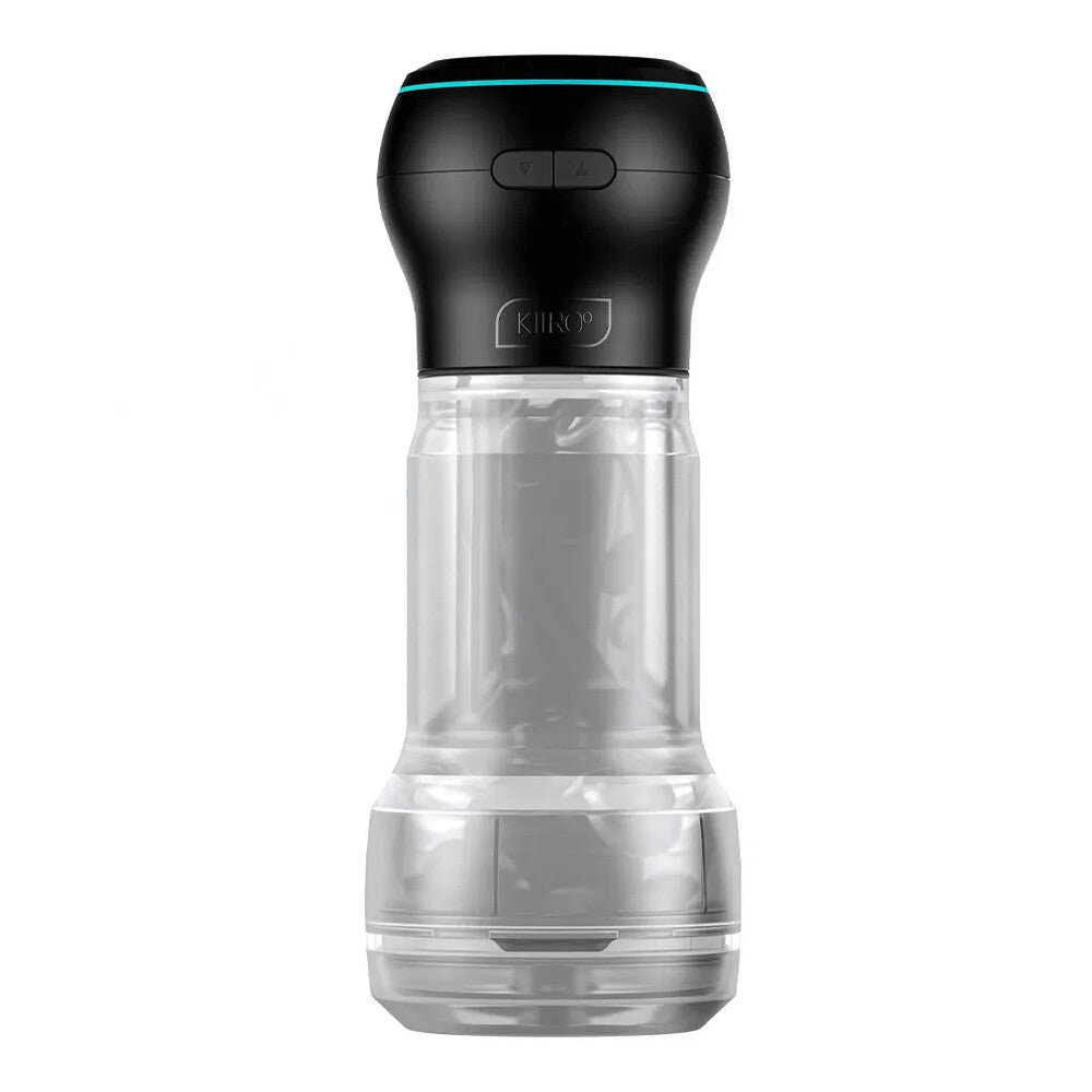kiiroo feel pocket powerblow masturbator, compact and textured for enhanced pleasure, vibrating and discreet.