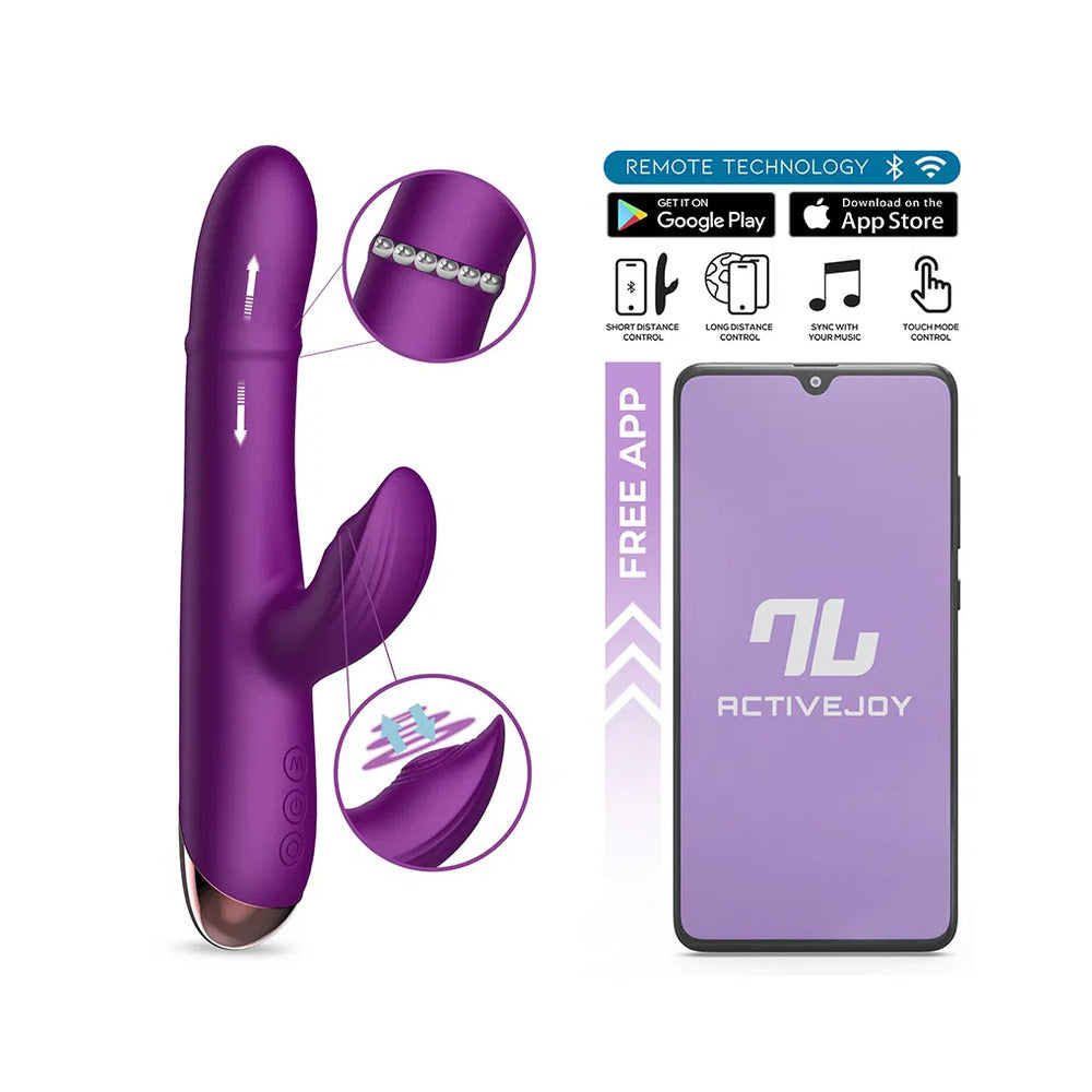 Rabbit vibrator with app control, a delightful sensual toy from Various Toy Brands.