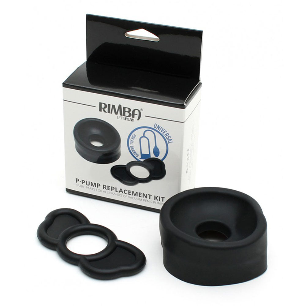 Replacement kit for the rimba ppump, showing clear tubing and components for penis development.