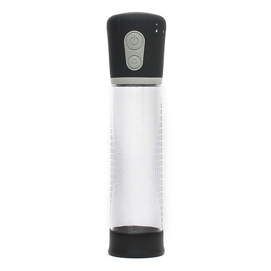 rimba ppump pp03 electronic penis enlargement system, showing device with clear cylinder and controls