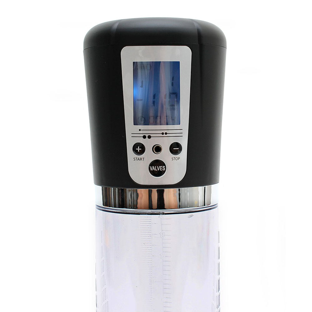 rimba ppump pp04 electronic penis developer device showing the digital display panel