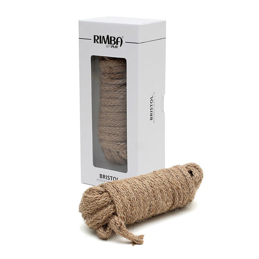 Five metres of bristol bondage rope, likely natural fibre, from rimba; for use in restraints.