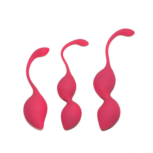 Rimba geneva kegal ball training set in pink, for pelvic floor exercises.