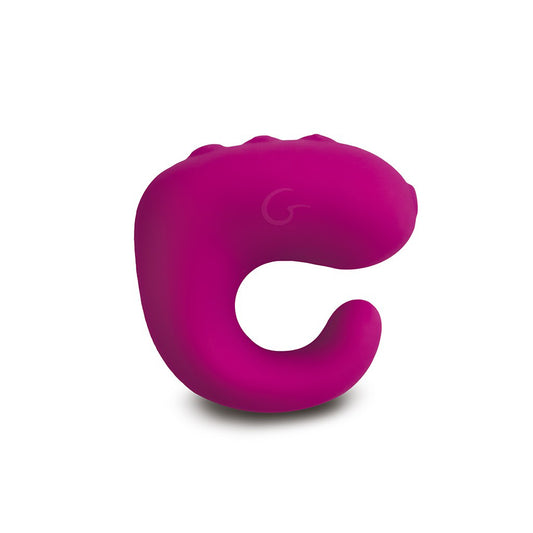 Close-up of the gvibe gring xl finger vibrator with remote control for pleasure.