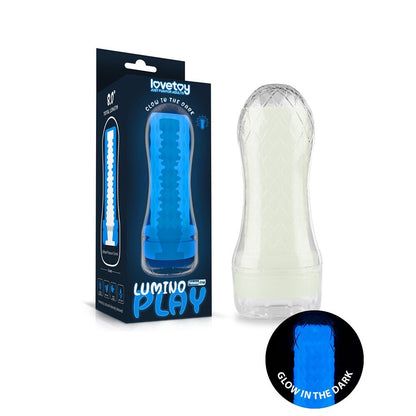 Lovetoy lumino play 2 masturbator with glow-in-the-dark finish, perfect for solo fun.