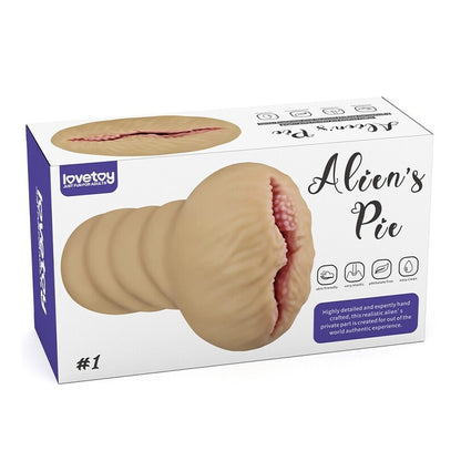 Lovetoy Aliens Pie Number 1 masturbator in flesh pink, made for solo pleasure.