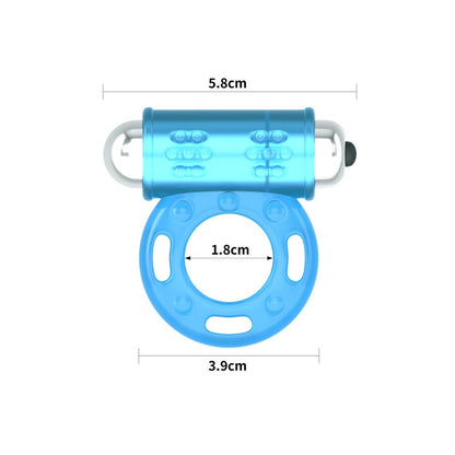 Lovetoy glow-in-the-dark cock ring for enhanced pleasure, luminous finish and vibrating love ring feature.