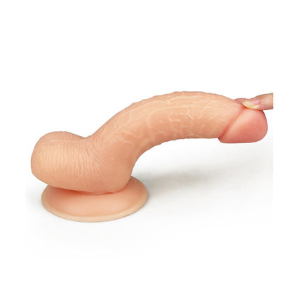 Ultra soft, realistic 7-inch dude dildo from Various Toy Brands, flesh-toned and life-like.