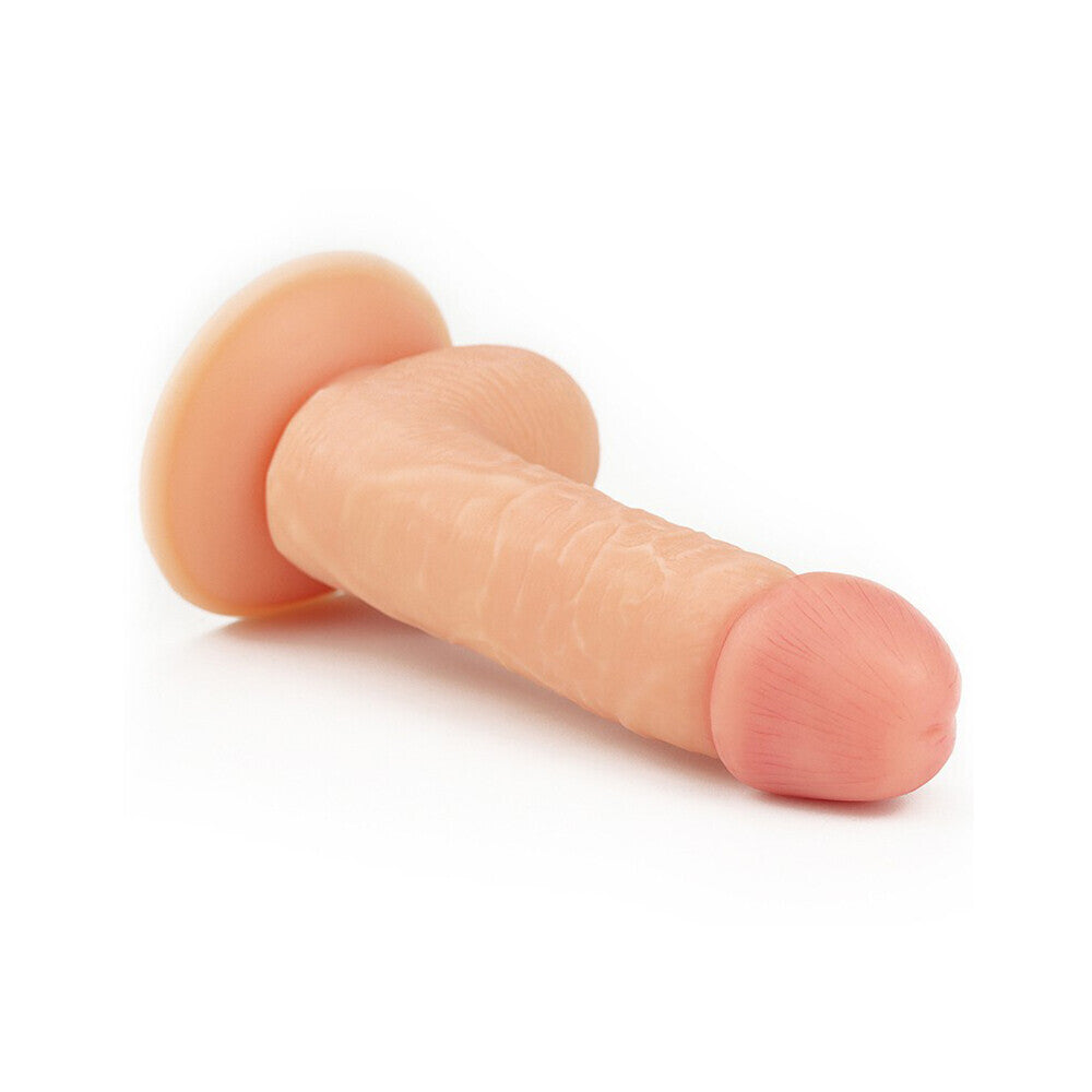 A realistic, ultra-soft 7-inch dildo for pleasure, made of a skin-like material.