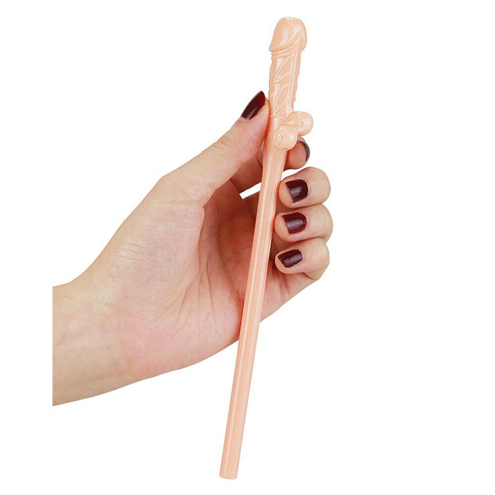 Pack of nine willy straws in a flesh pink colour, perfect for hen and stag nights.