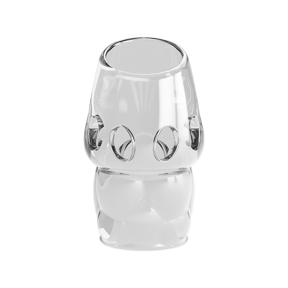 pretty love oscar clear penis sleeve, a transparent enhancer for intimate pleasure.
