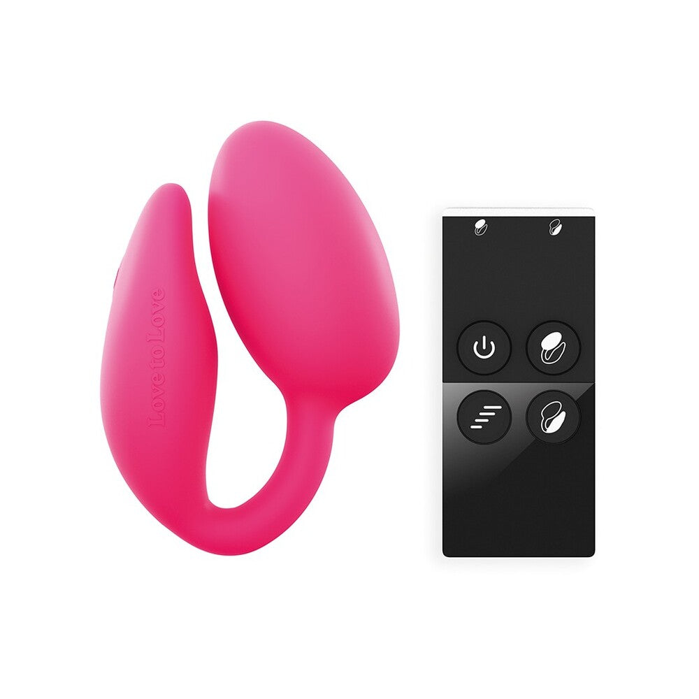 Remote control love to love double stimulator from various toy brands, lilac silicone.