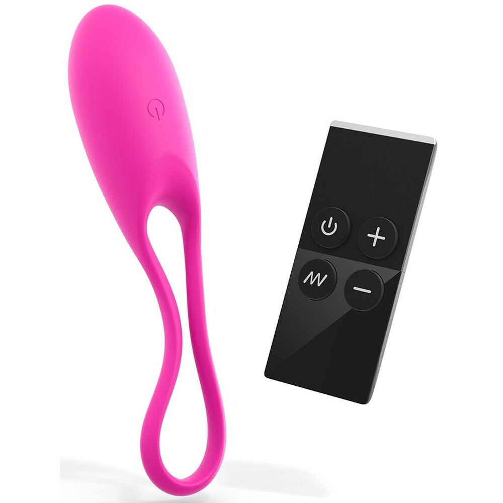 The Love to Love remote control egg vibrator, a smooth, pink pleasure toy.