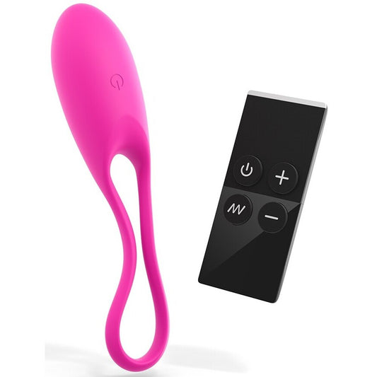 The Love to Love remote control egg vibrator, a smooth, pink pleasure toy.
