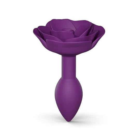 Small, rose-shaped butt plug from Love To Love, with a smooth, open flower design.