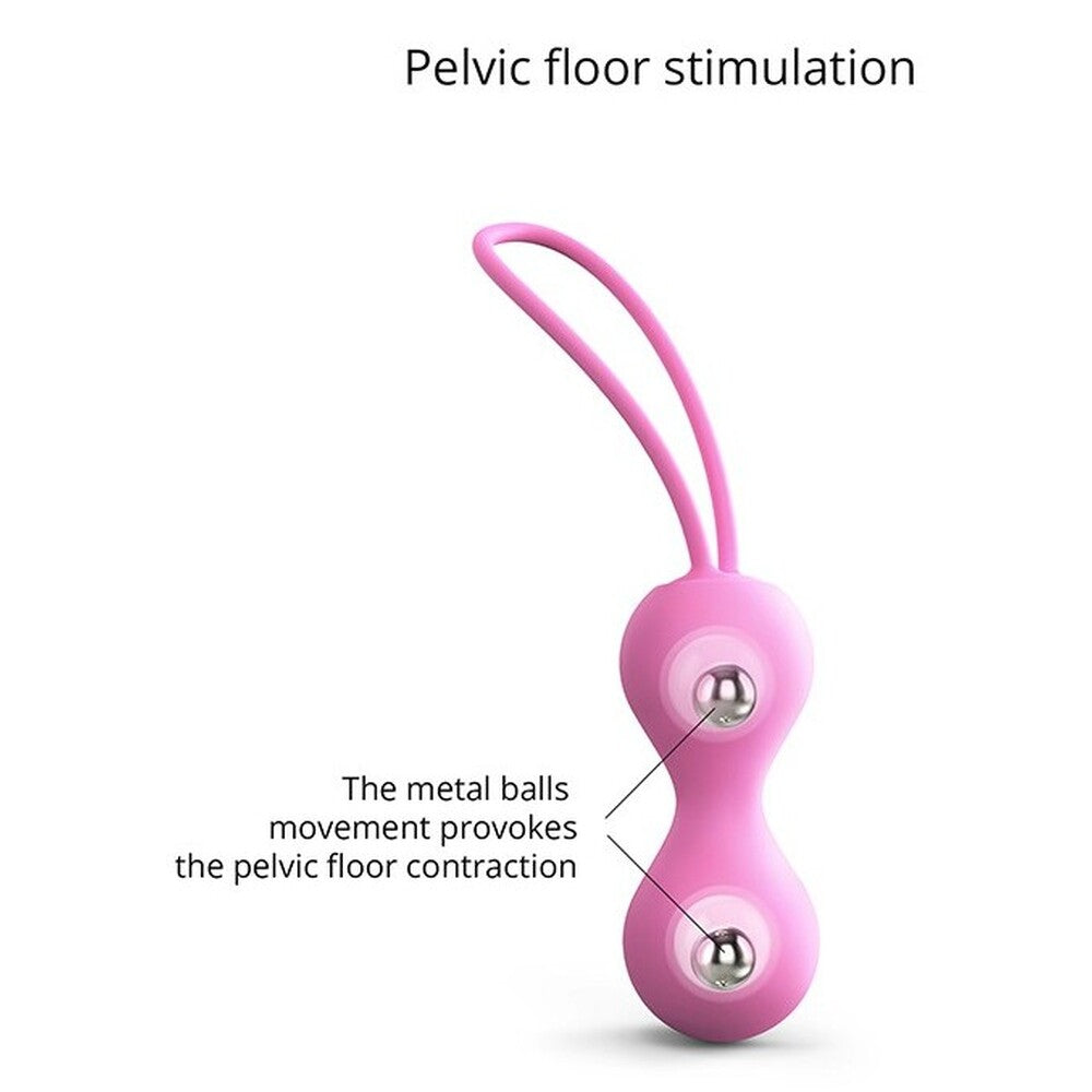 Love To Love joia kegel balls in graduated sizes and shades of pink, for exercise.