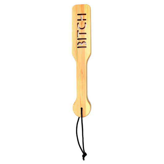 rimba wooden paddle, a classic design with a smooth finish, perfect for playful discipline.