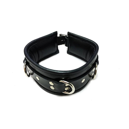Rouge Garments black padded collar, offering both style and protection for your neck.