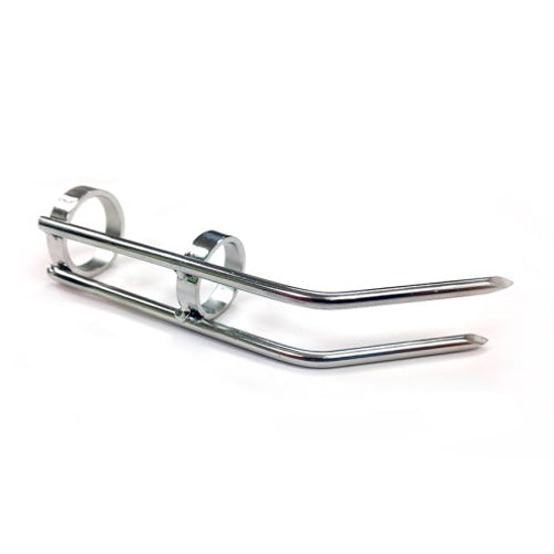 rouge cat claw skin scratcher, medical instrument with a red handle for dermatology