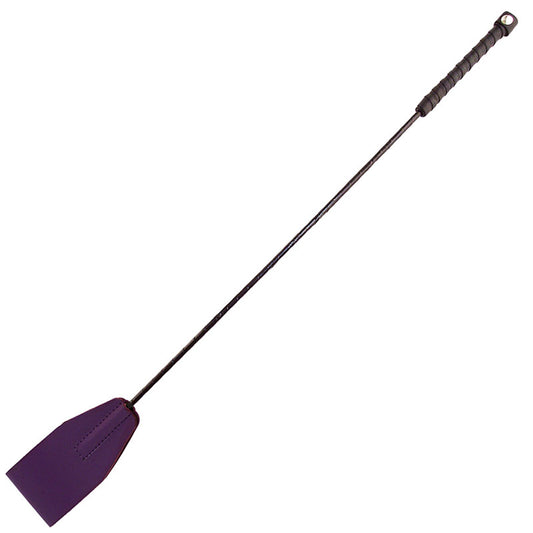 Rouge Garments purple riding crop with a sleek handle, ideal for equestrian pursuits.