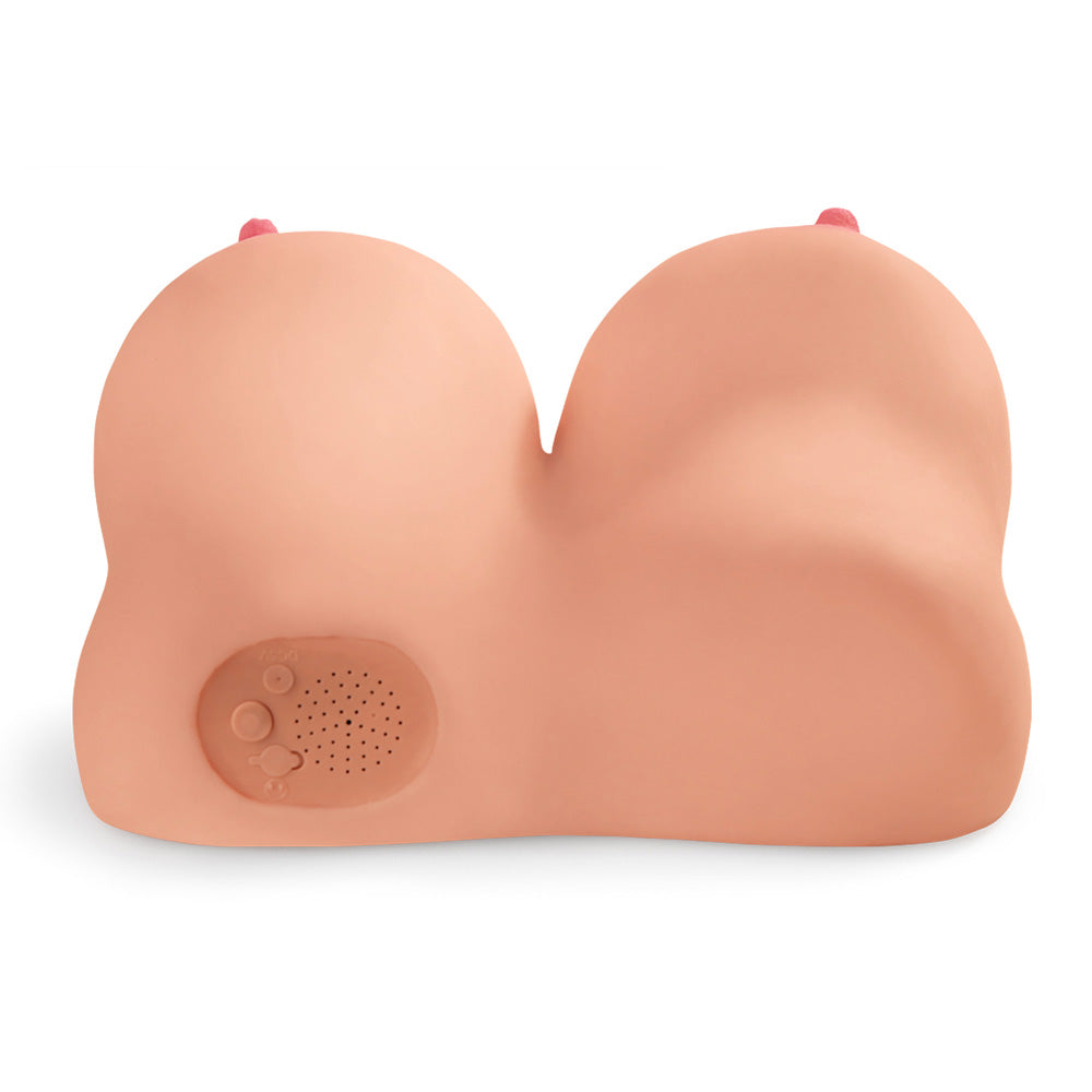 Realistic titty masturbator from pipedream extreme toyz, flesh-toned and ready for some dirty talk.