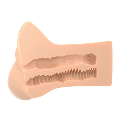 Realistic, flesh-toned Pipedream stroker for men with textured interior, part of the pick your pleasure range.